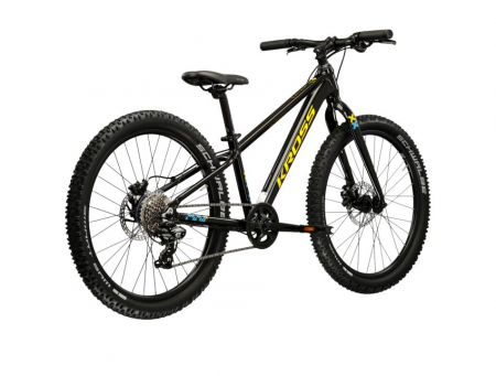 Bicicleta Kross Level JR 2.0 black - yellow - glossy [2]