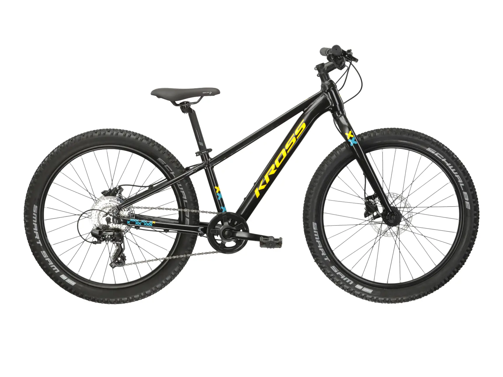 Bicicleta Kross Level JR 2.0 black - yellow - glossy [0]