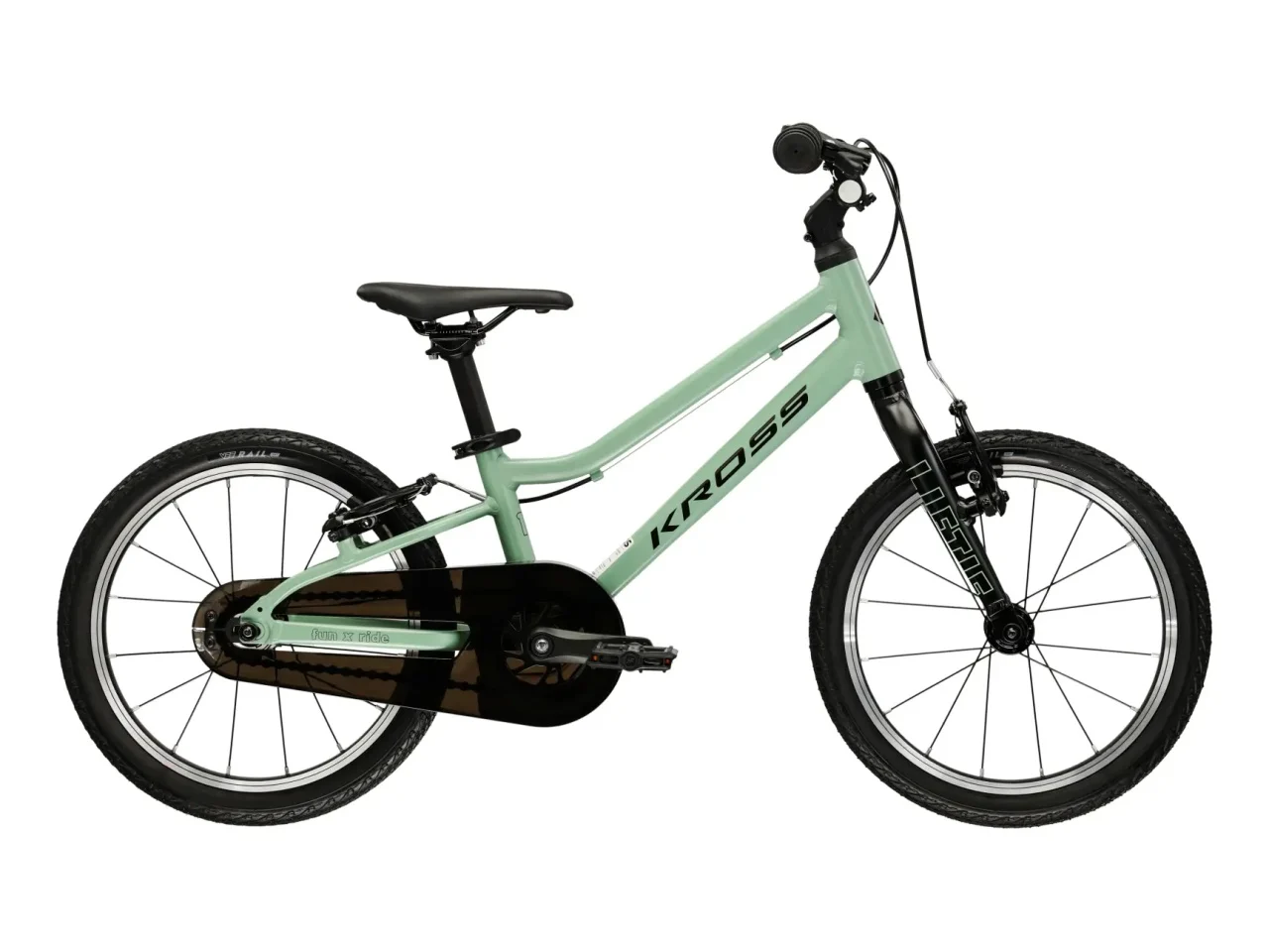 BICICLETA KROSS LIFTIE U 16" green-black Copii - BICICLETA KROSS LIFTIE U 16" green-black