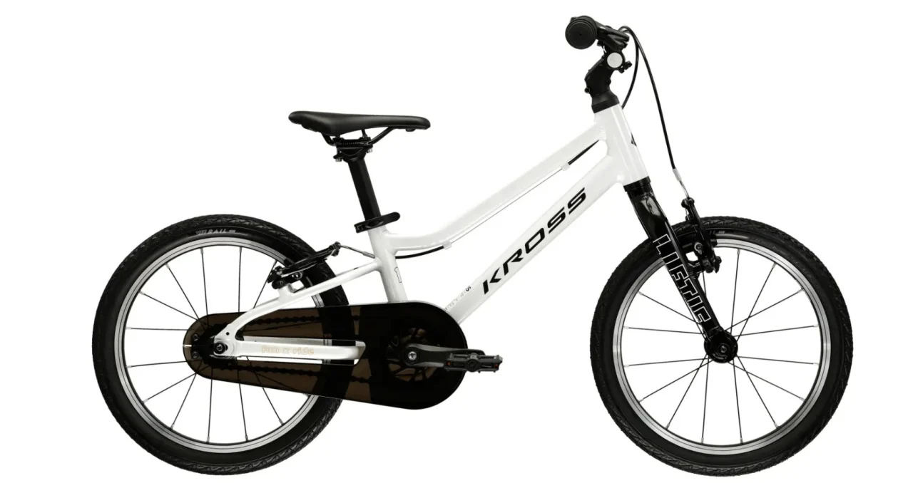 BICICLETA KROSS LIFTIE U 16" white-black Copii - BICICLETA KROSS LIFTIE U 16" white-black