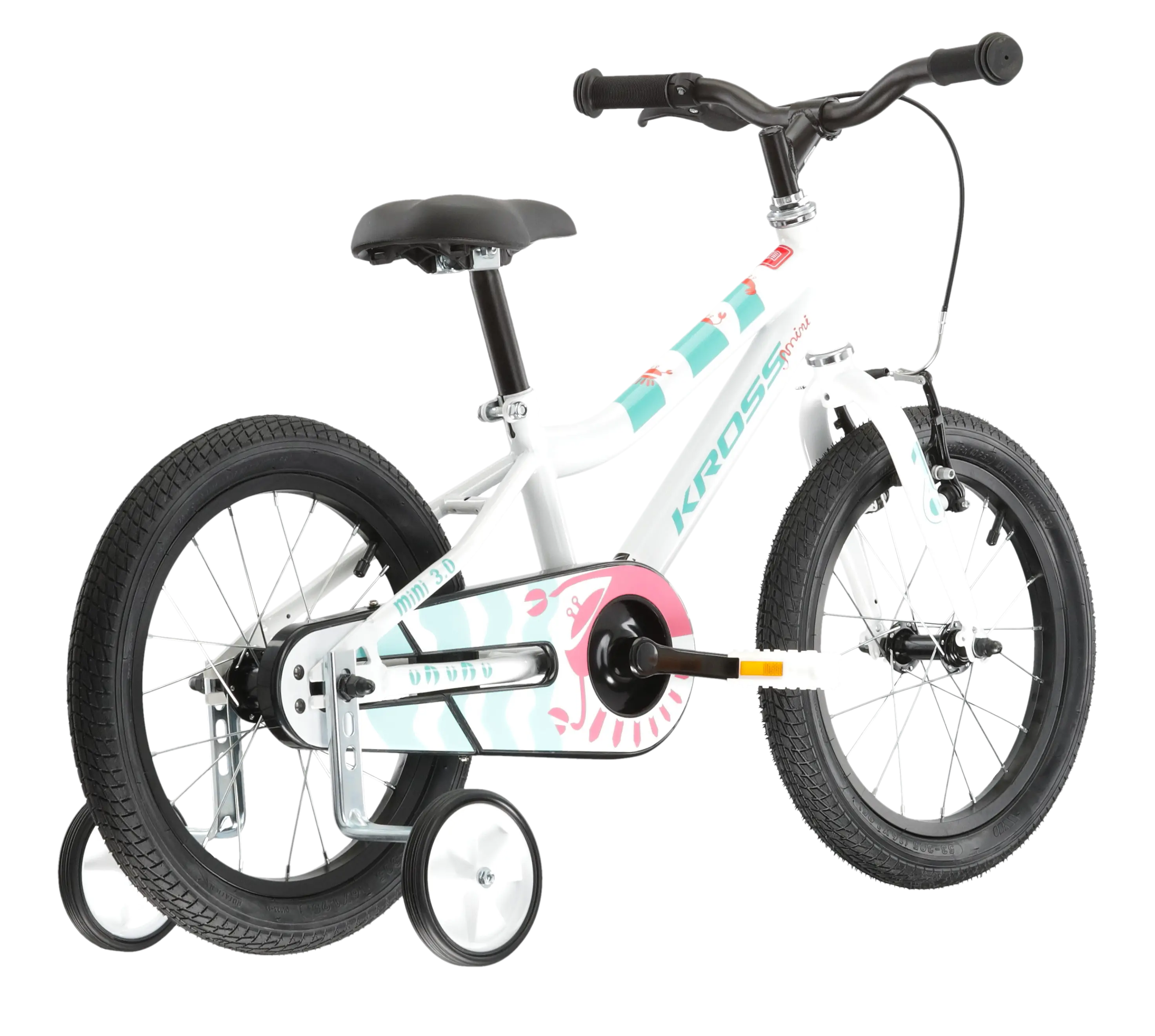 Bicicleta Kross Mini 3.0 white - celadon - coral - glossy [2]