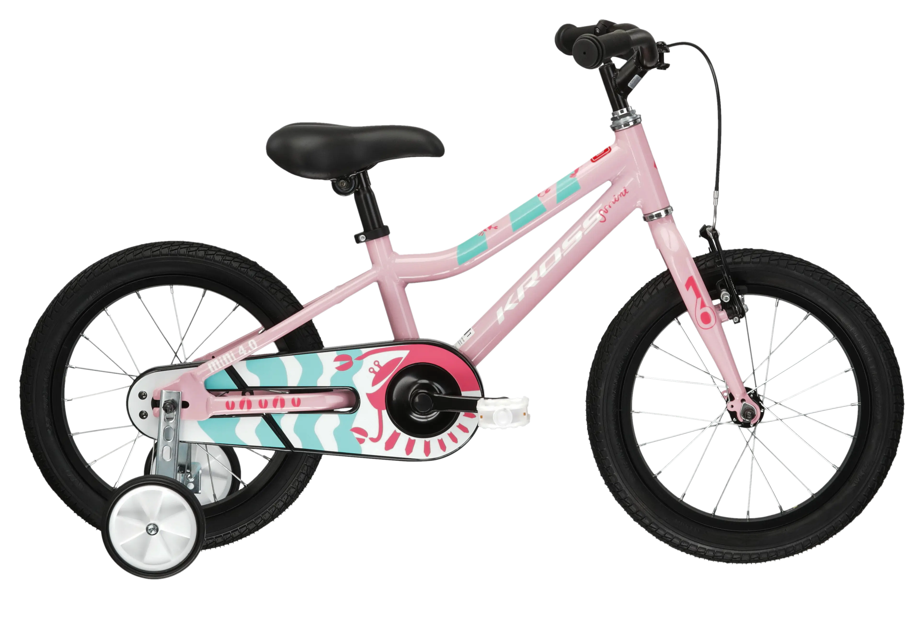Bicicleta Kross Mini 4.0 pink - celadon - pink - glossy Biciclete - Bicicleta Kross Mini 4.0 pink - celadon - pink - glossy