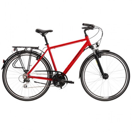 BICICLETA KROSS TRANS 3.0 28 M RED-BLACK Trekking-oraș - BICICLETA KROSS TRANS 3.0 28 M RED-BLACK
