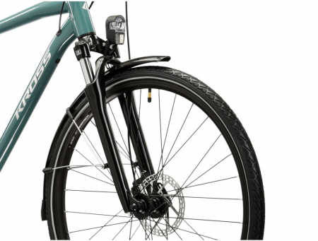 Bicicleta Kross Trans 3.0 green - silver - glossy [4]