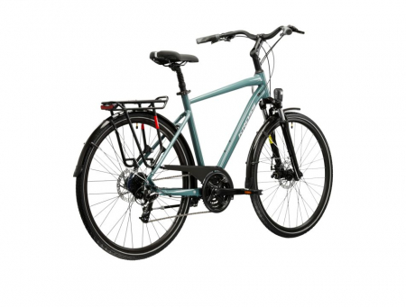 Bicicleta Kross Trans 3.0 green - silver - glossy [2]