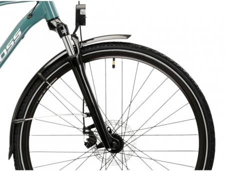 Bicicleta Kross Trans 3.0 green - silver - glossy [5]