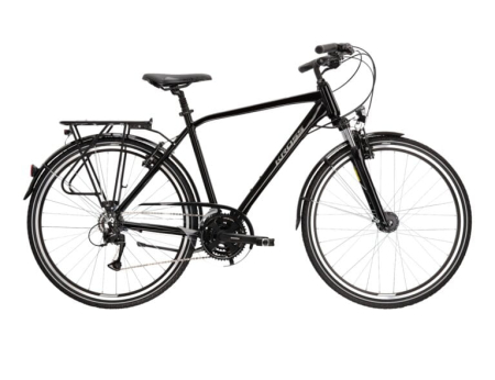 Trekking-oraș - BICICLETA KROSS TRANS 4.0 28 L BLACK-GREY