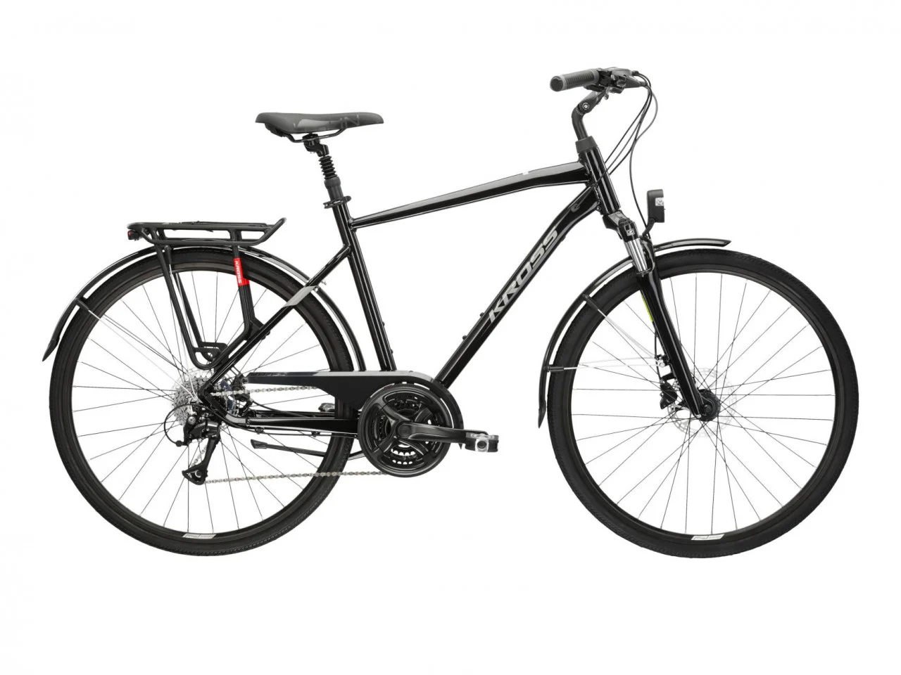 BICICLETA KROSS TRANS 4.0 28 L BLACK-GREY Trekking-oraș - BICICLETA KROSS TRANS 4.0 28 L BLACK-GREY