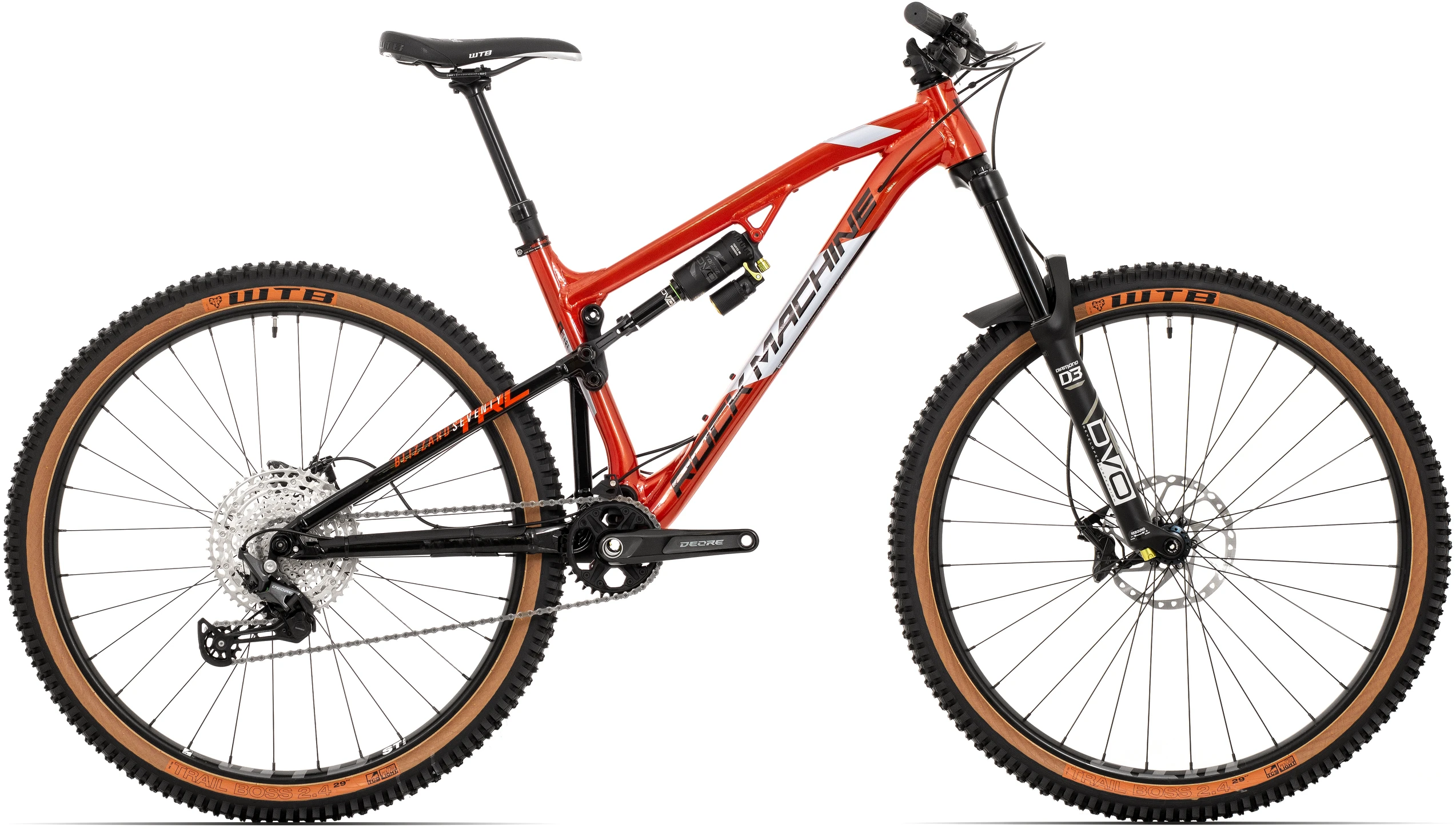 Mountain bike - Bicicleta Rock Machine Blizzard TRL 70-29 29" Gloss Metallic Orange/Silver/Black