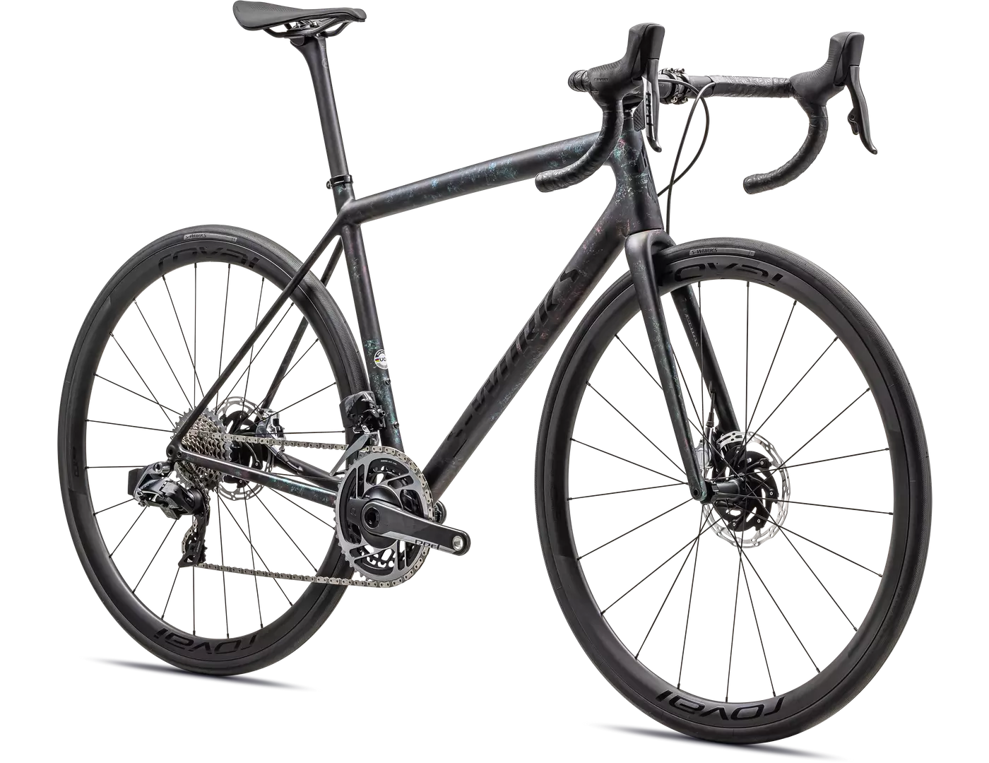 Bicicleta Specialized S-Works Aethos - SRAM Red eTap AXS GLOSS OBSIDIAN/LAPIS + ABALONE ORGANIC COLOR RUN/OBSIDIAN [1]
