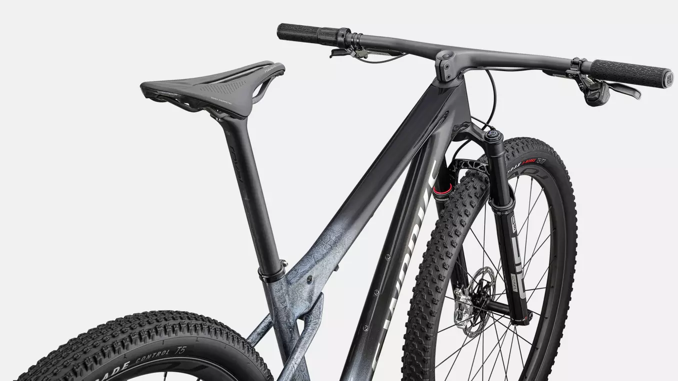Bicicleta Specialized S-Works Epic World Cup Gloss Glacial Metallic Granite / Brushed Chrome [4]