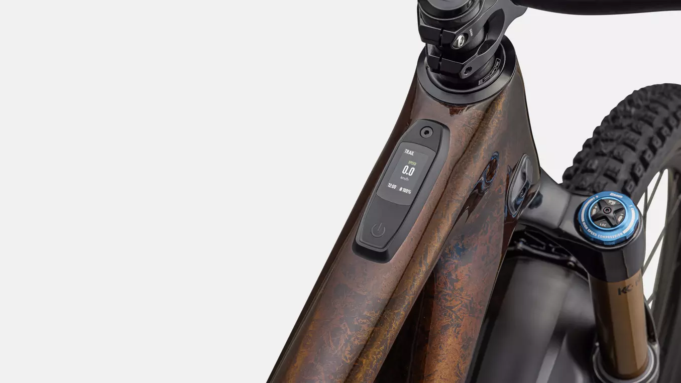 Bicicleta Specialized S-Works Turbo Levo SL 2025  Brown Tint / Gunmetal Impasto / Ashen Grey / Brushed Liquid Metal [9]