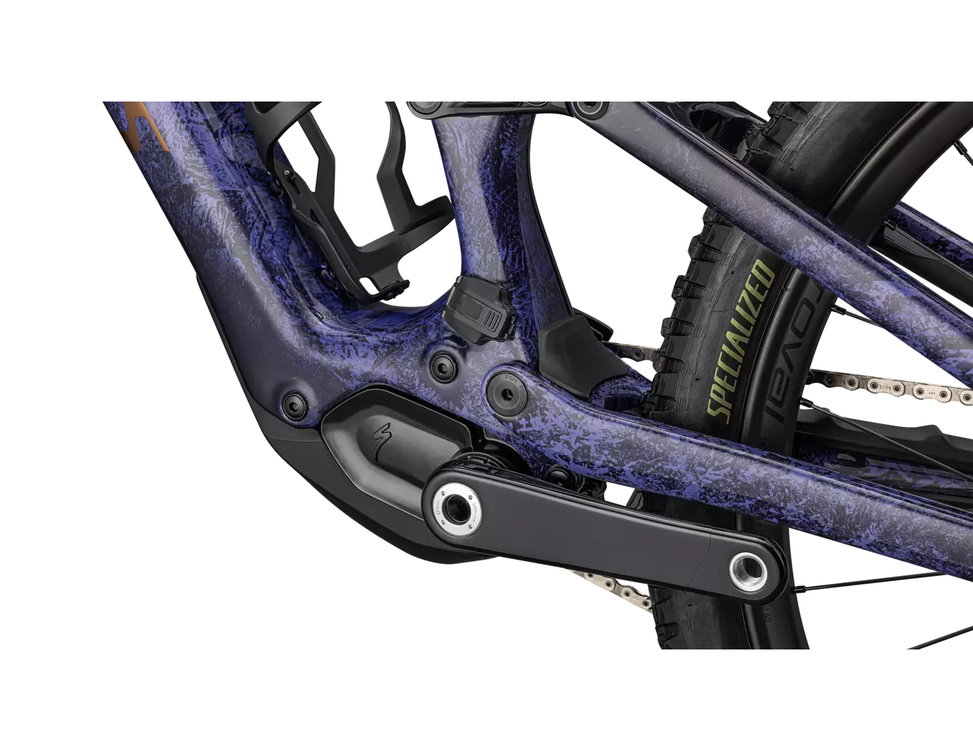 Bicicleta Specialized S-Works Turbo Levo SL 2025 Powdered Indigo Tint / Cool Grey Impasto / Midnight Shadow / Bronze [6]