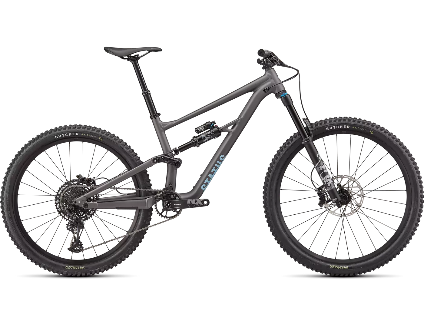 Mountain bike - Bicicleta Specialized Status 160 Base SATIN SMOKE / ARCTIC BLUE