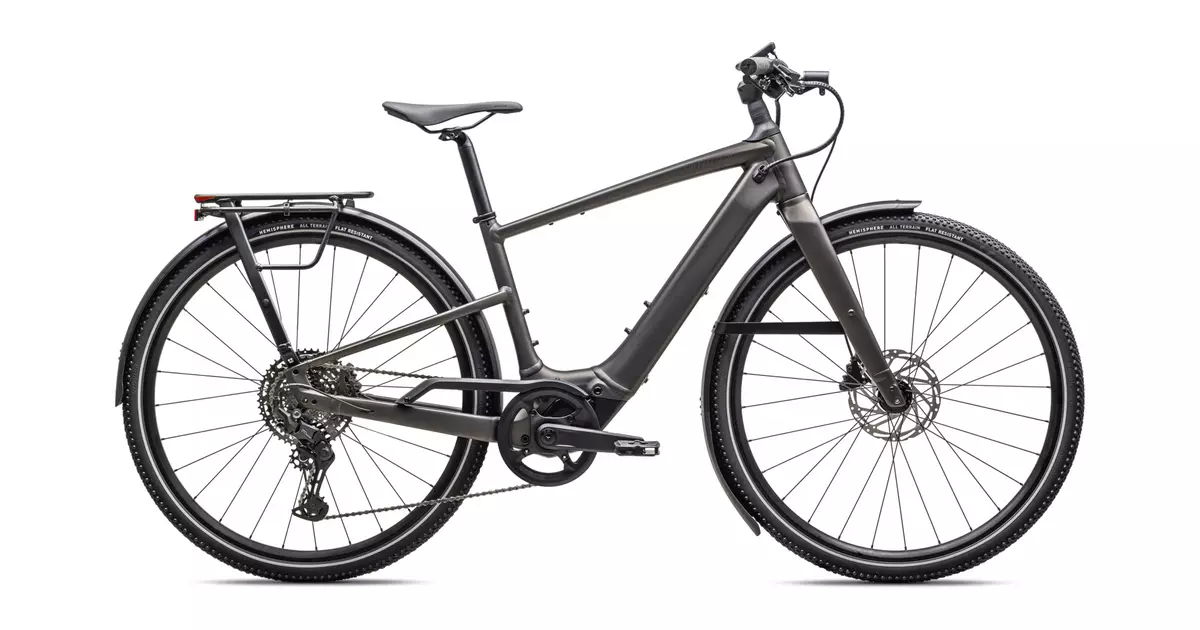 E-Commuter Bikes - Bicicleta Specialized Turbo Vado SL 2 4.0 Satin Gunmetal / Smoke Frost