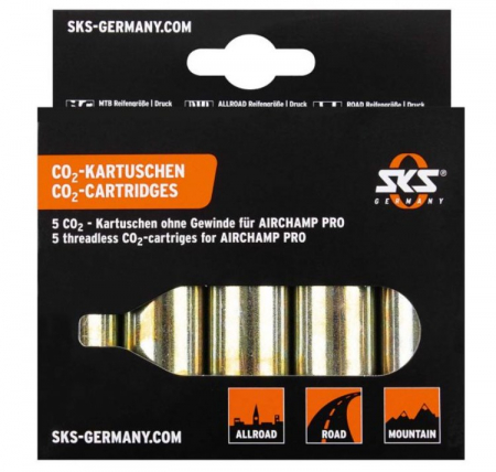 Pompe - CARTUS CO2 SKS 16G PENTRU AIRCHAMP - FARA FILET  (5BUC)