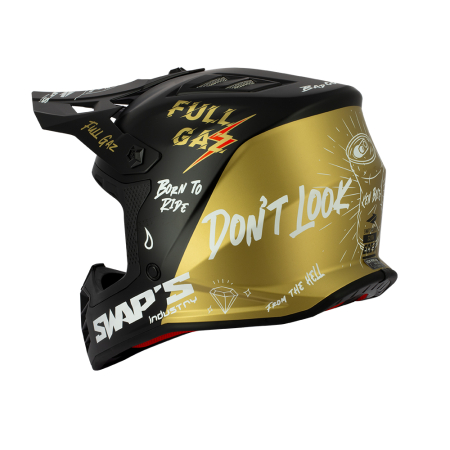 CASCA FULL-FACE SIFAM - SWAP's S818, negru / auriu FULL GAZ [3]