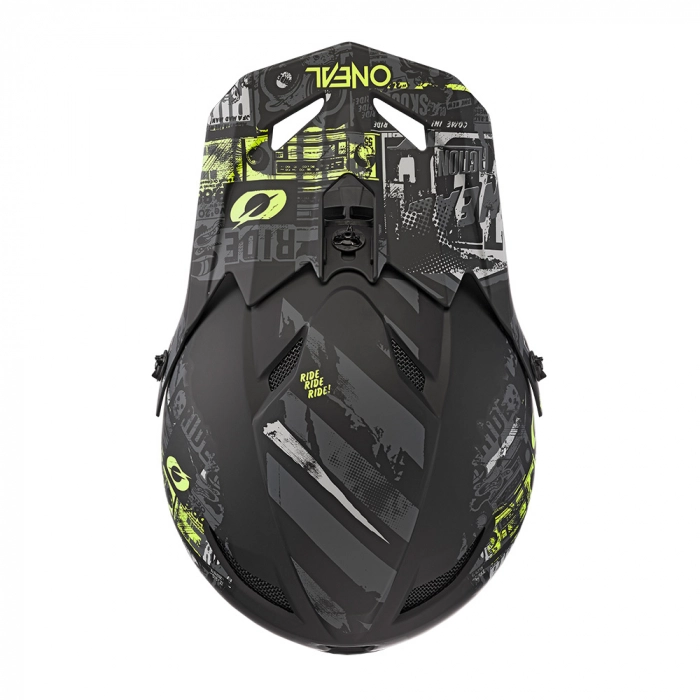 Casca integrala O'Neal Fury Ride V.22  negru-galben neon [2]
