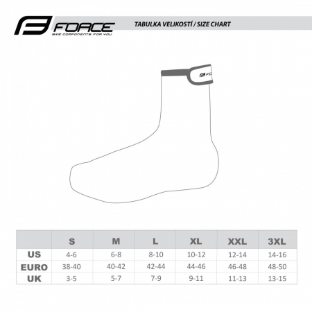 HUSE PANTOFI FORCE NEOPREN OVER NEGRE [1]