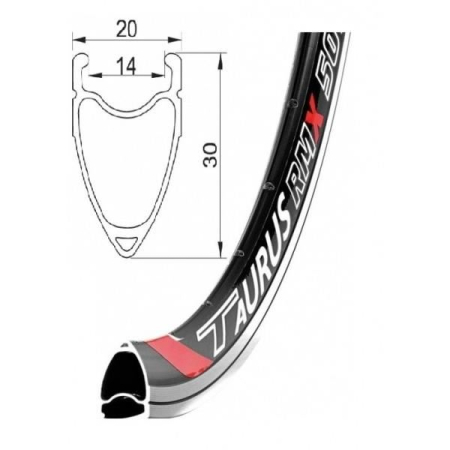 PIESE - Janta Remerx Taurus RX 5014/V-brake 29", 622x14 36H