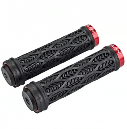 Manșoane - Mansoane Funn Combat III, Lock-On, diam.32mm, 130mm, fara flansa, negre, AM/colier rosu