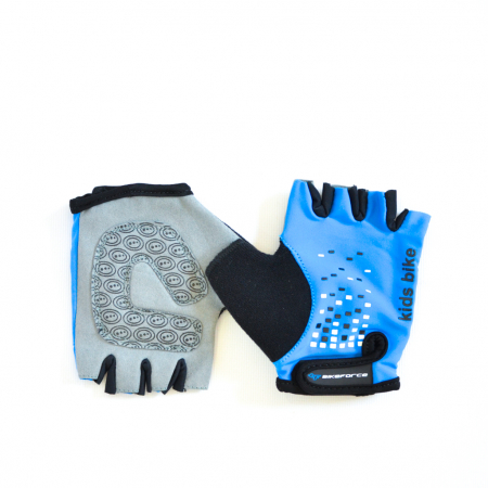 Echipamente - Manusi BIKEFORCE KID CUBIC blue-black