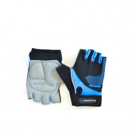 Echipamente - Manusi BIKEFORCE KID STRIPY blue-black