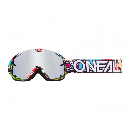 OCHELARI COPII O'NEAL B-30 CRANK - LENTILE ARGINTII MULTICOLOR [0]