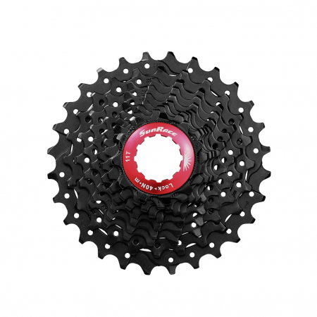 Pinioane - Pinioane SUNRACE TAQ pe caseta 11-25t 10 vit negru/rosu