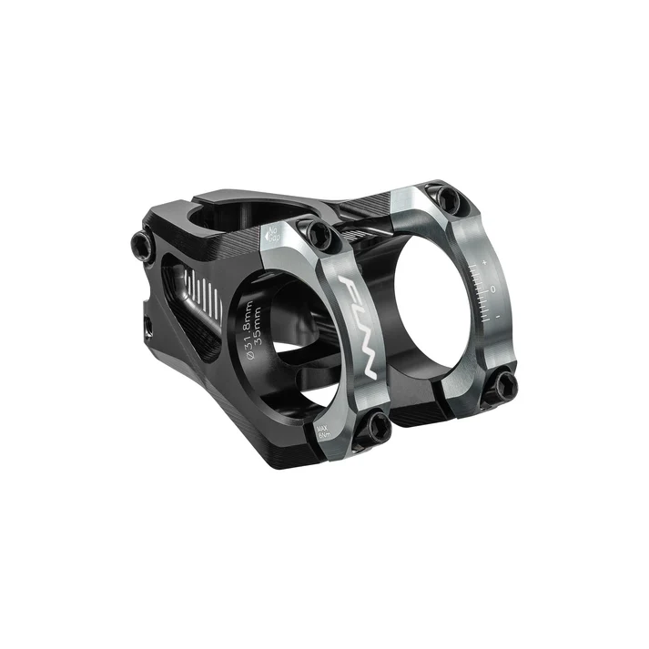 Pipa Funn Equalizer, Alu.6061- Full CNC, 31,8mm, ridicare 0, 1-1/8, Ext:35mm, corp negru /clema gri [0]