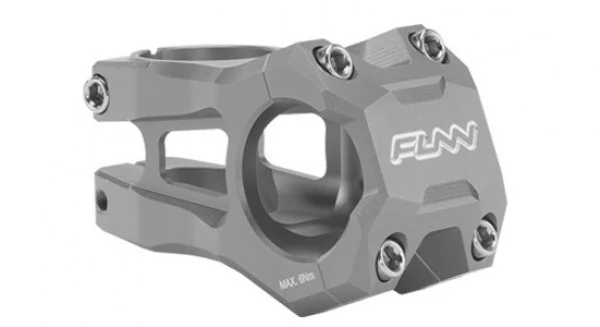 Pipe - Pipa Funn Stripa Evo, Alu.6061, Full CNC, 31,8mm, 45mm, ridicare 0, Ext:45mm, gri lucios