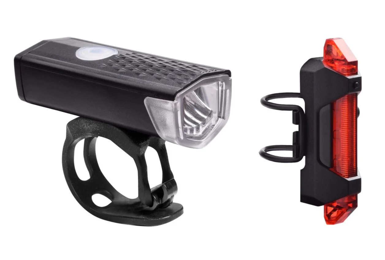 Lumini și reflectorizante - SET FAR SI STOP RFR POWER LIGHTING SET USB BLACK