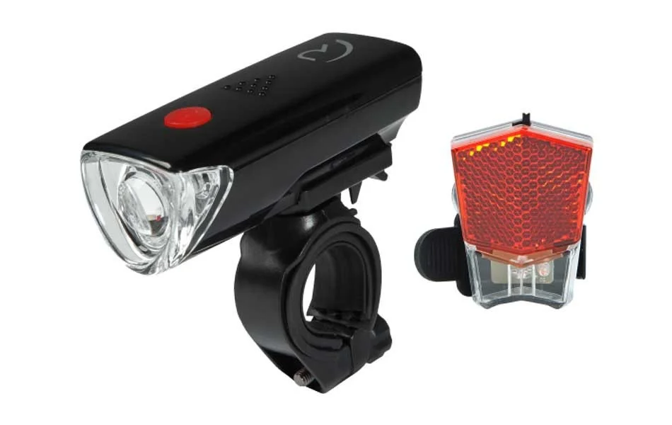 Lumini și reflectorizante - SET FAR+STOP RFR CMPT NEGRU MAT