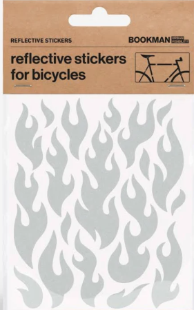 Accesorii - Stickere Reflectorizante Flames White