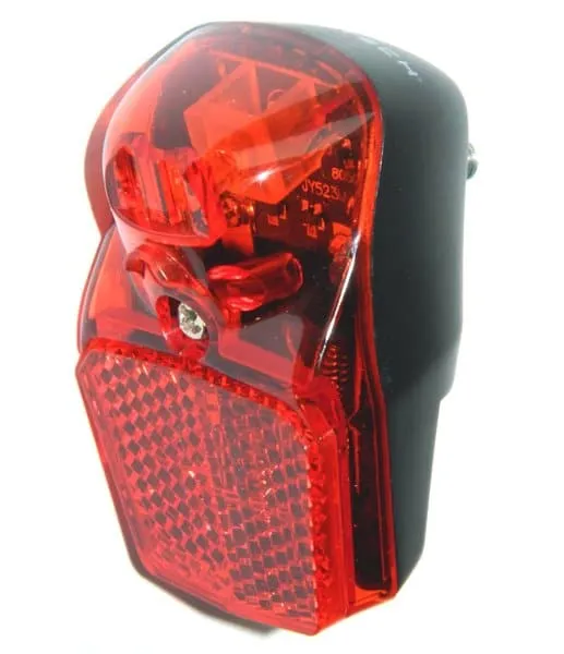 Lumini și reflectorizante - top spate Velotech 1 led, Retro, 2functii, pentru dinam in butuc