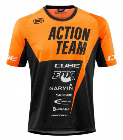 Tricou ciclism CUBE EDGE ROUND NECK ACTIONTEAM Jersey [0]