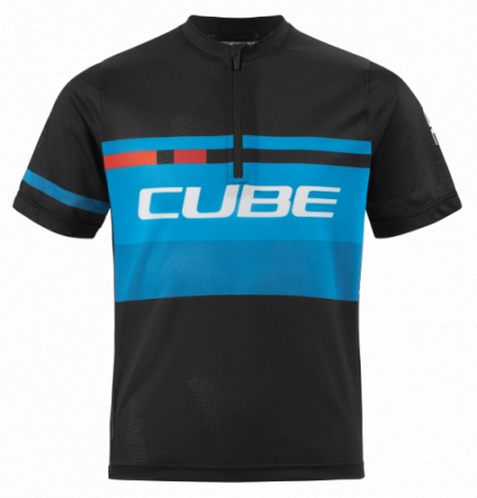 Tricouri - Tricou ciclism CUBE JUNIOR TEAMLINE Jersey S/S