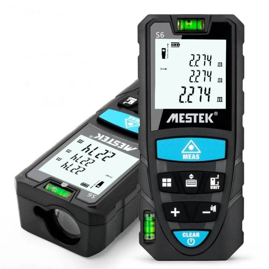 Compre Medidor de Distancia Mestek S6 Medidor Láser Medidor 100m/328 Pies  Herramienta de Medida Digital Portátil Para la Distancia, Área y Volumen en  China