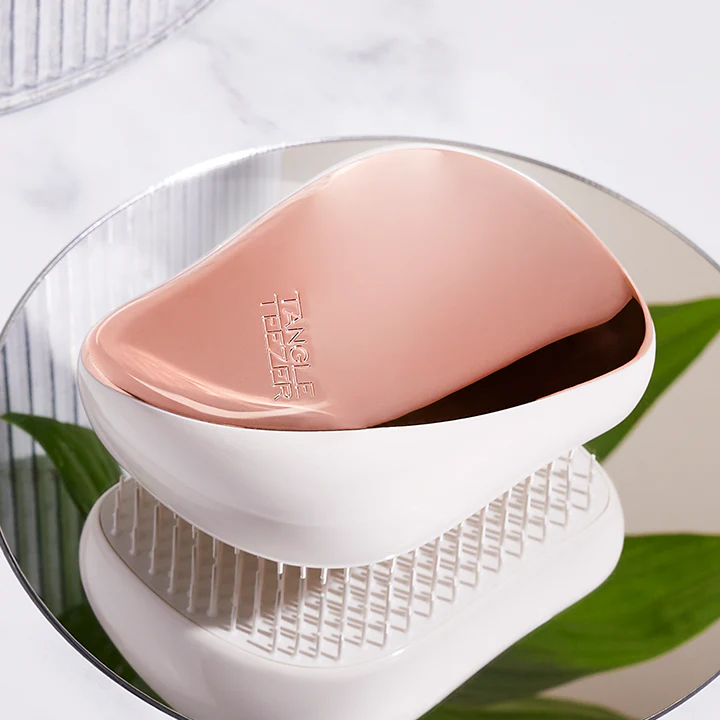 Perie de par compacta Tangle Teezer Compact Styler Ivory Rose Gold – eleganta si performanta in descurcare [4]