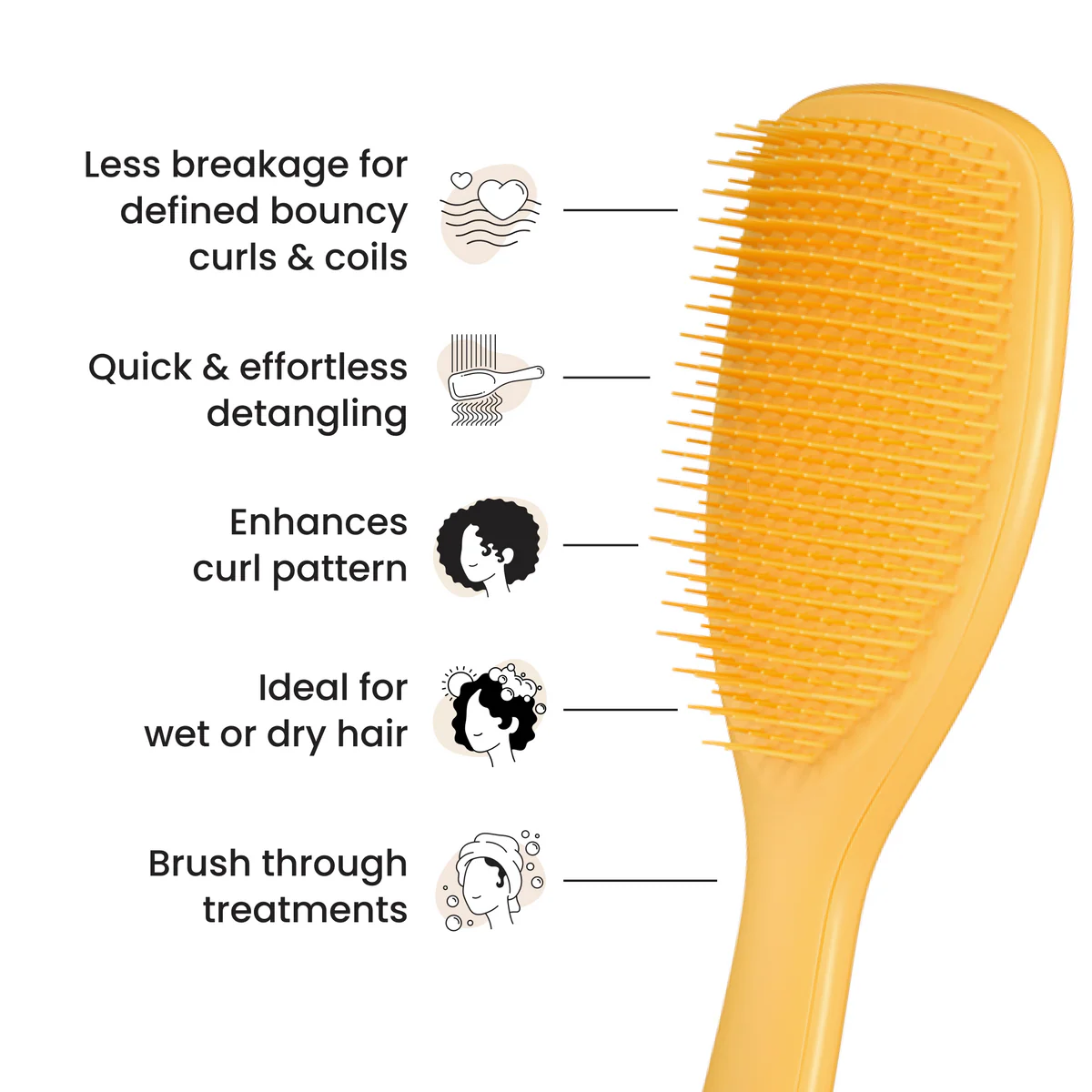 Perie de par Tangle Teezer The Ultimate Detangler Millennial Pink – descurcare delicata si stralucire instantanee [3]