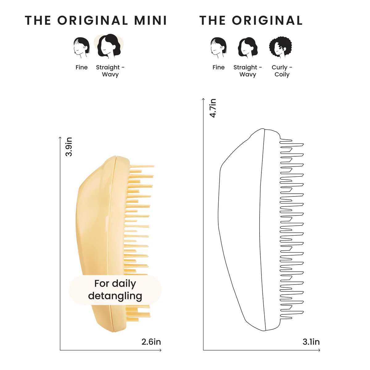 Perie de par Tangle Teezer Mini – delicata si eficienta [2]
