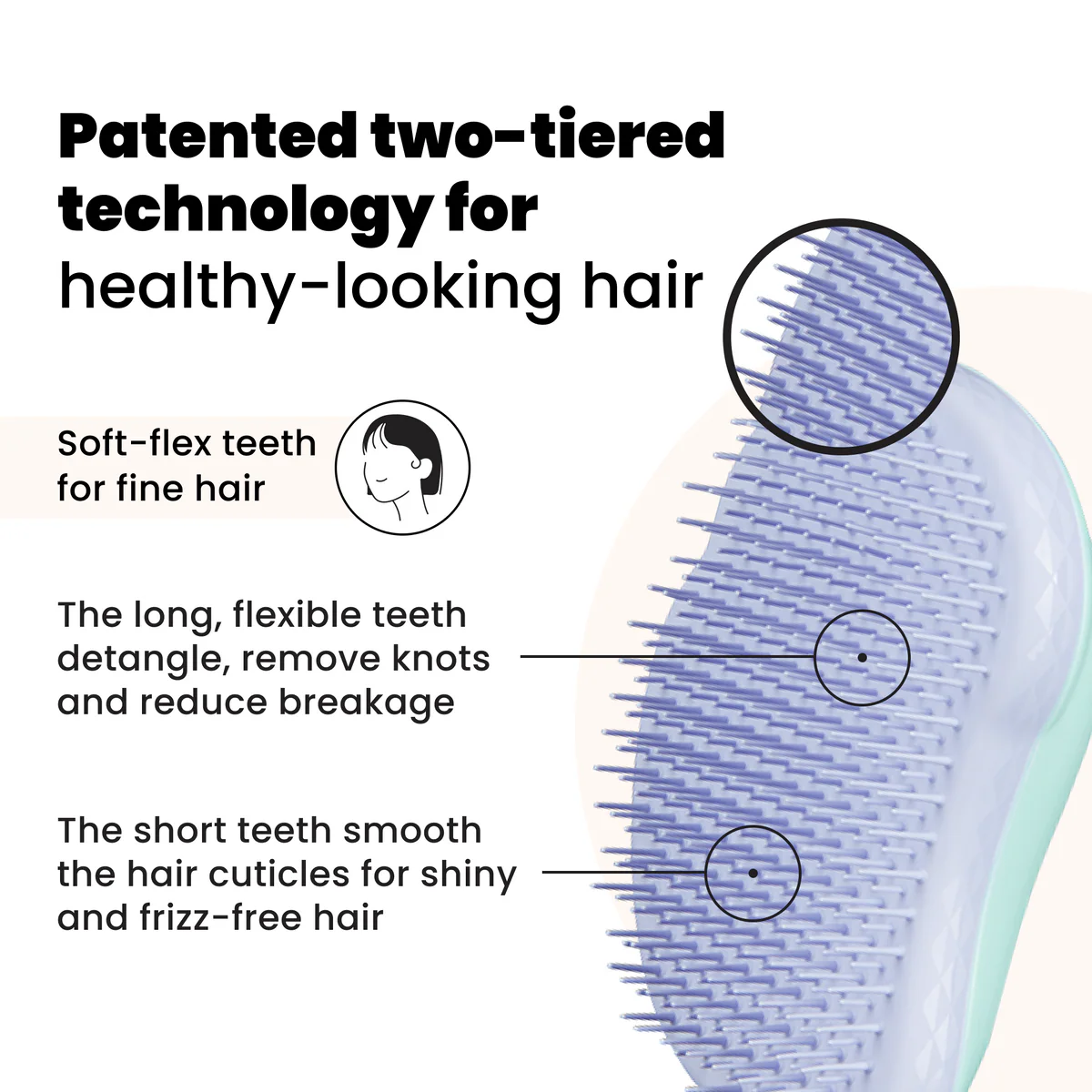 Tangle Teezer The Original - Perie profesionala pentru descurcarea parului, fara durere si fara rupere [2]