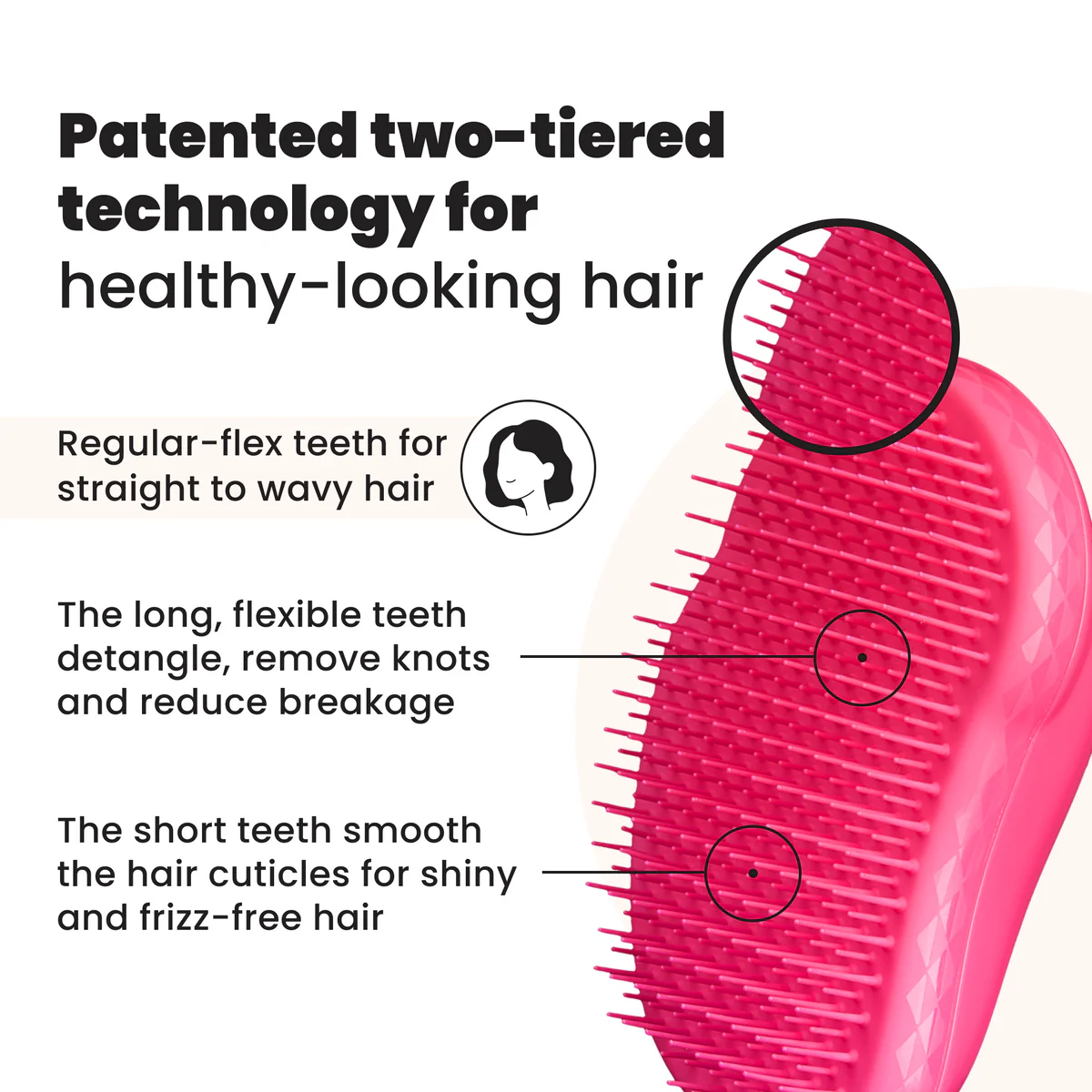 Tangle Teezer The Original - Perie profesionala pentru descurcarea parului, fara durere si fara rupere [2]