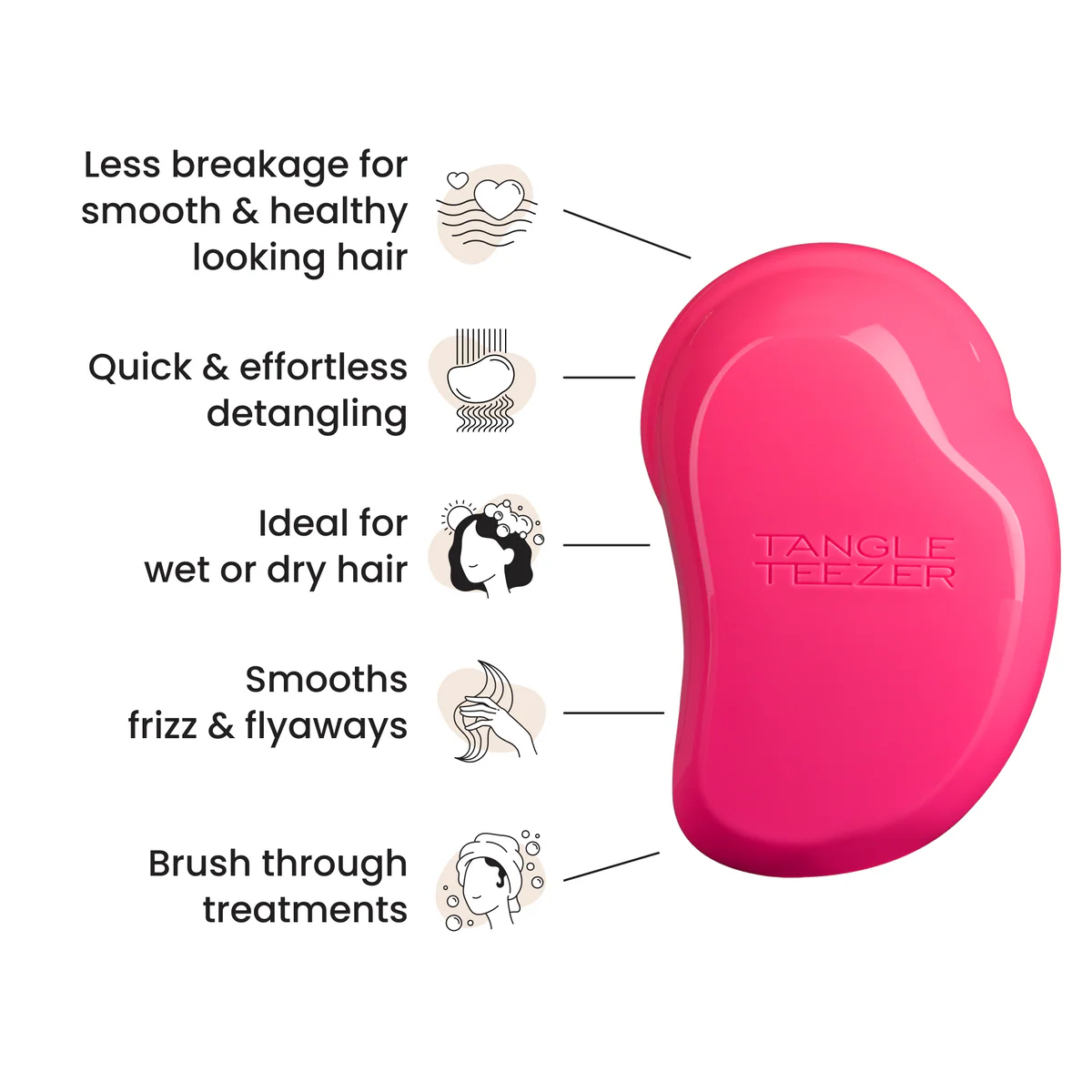 Tangle Teezer The Original - Perie profesionala pentru descurcarea parului, fara durere si fara rupere [3]