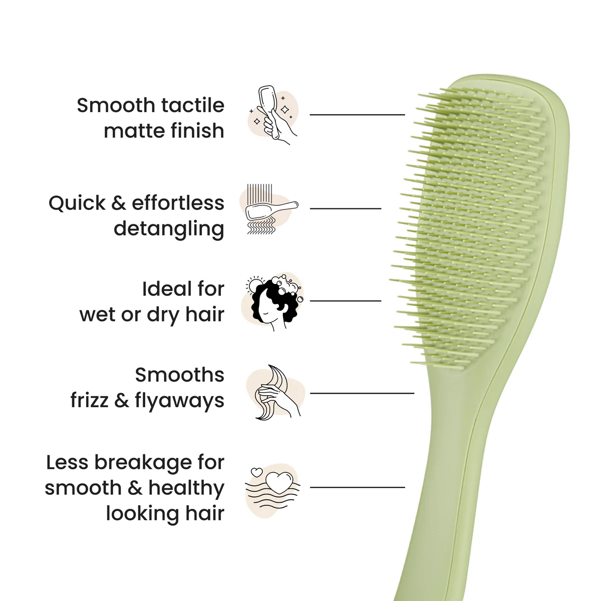 Perie de par Tangle Teezer The Ultimate Detangler Matte – descurcare delicata pentru toate tipurile de par [3]