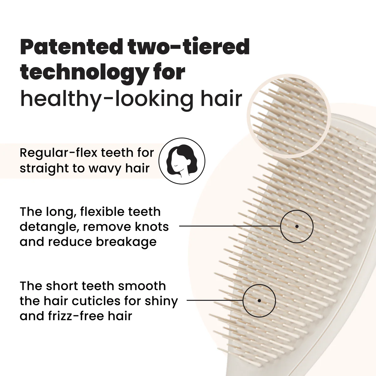 Perie de par Tangle Teezer The Ultimate Detangler Matte – descurcare delicata pentru toate tipurile de par [2]