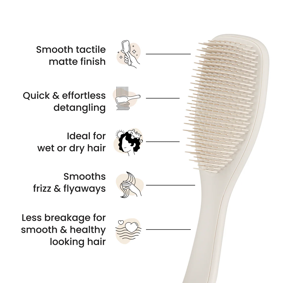 Perie de par Tangle Teezer The Ultimate Detangler Matte – descurcare delicata pentru toate tipurile de par [3]