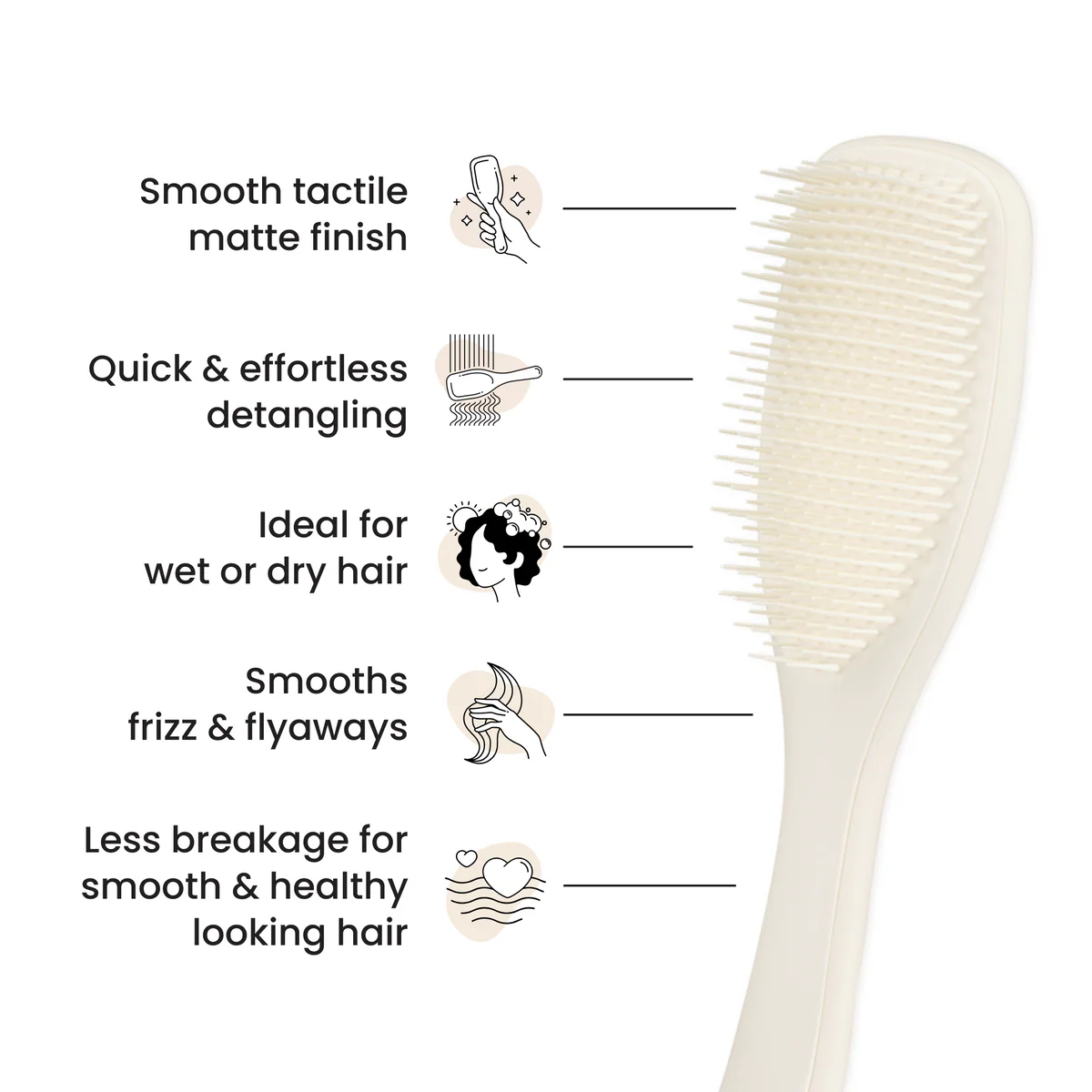 Perie de par Tangle Teezer The Ultimate Detangler Matte – descurcare delicata pentru toate tipurile de par [4]
