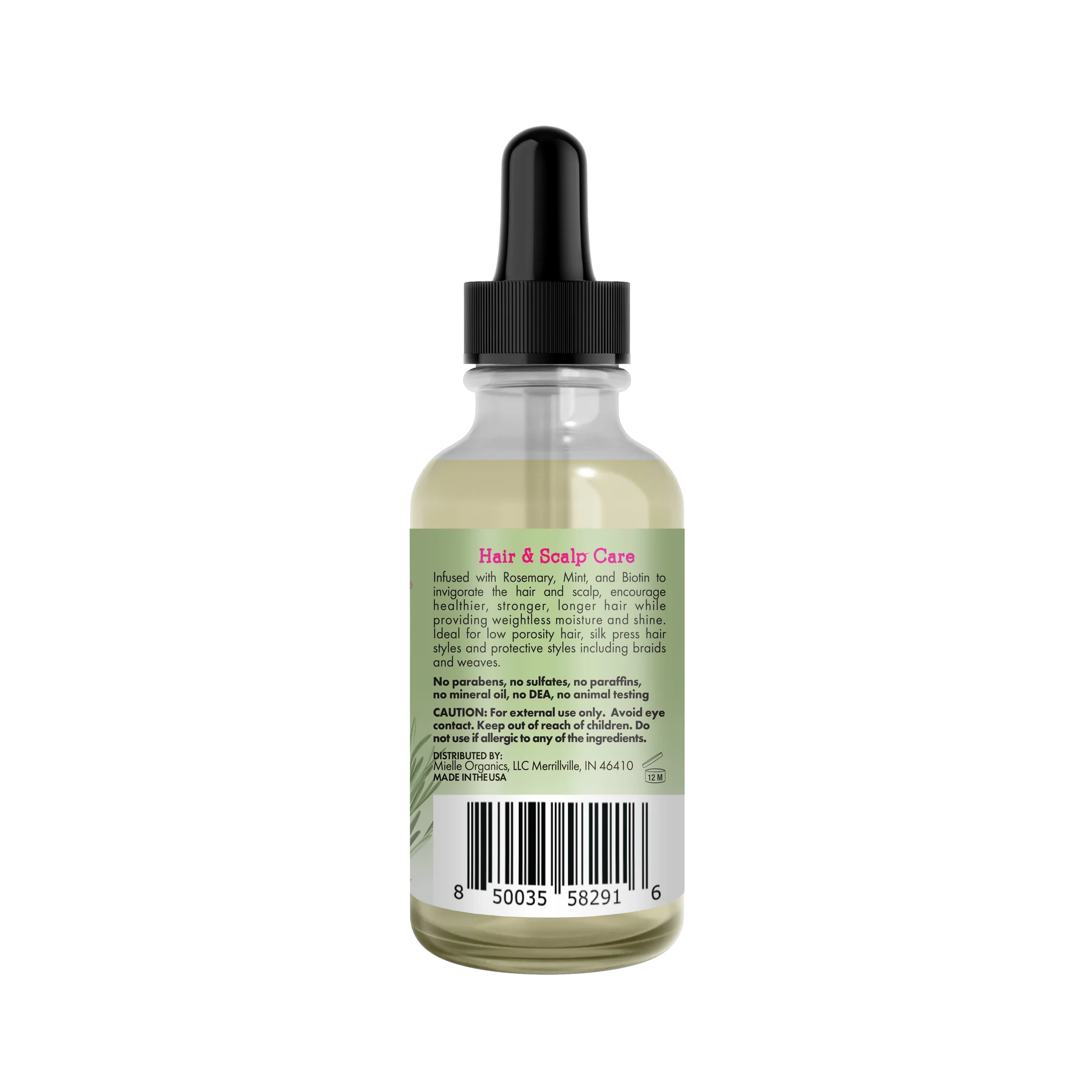 Mielle Rosemary Mint Light Oil - Ulei ușor pentru întărirea părului și îngrijirea scalpului [2]