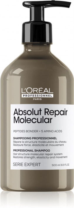 Sampon pentru par deteriorat L’Oreal Professionnel Serie Expert Absolut Repair Molecular 500 ml [1]